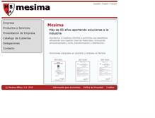 Tablet Screenshot of mesima.com